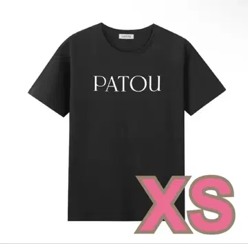 [ 미사용 새상품 ] PATOU 로고 반팔 T셔츠 블랙 XS 사이즈