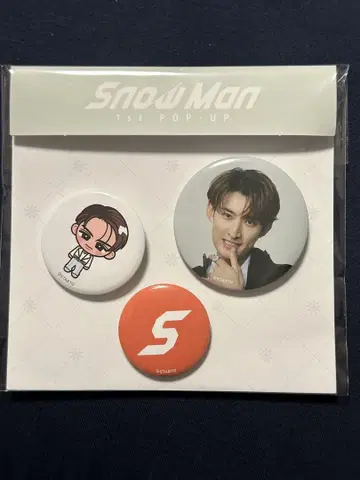 [새상품] SnowMan 1st POP-UP 캔 배지 무카이 코지