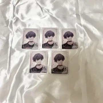 니지산지 노스탤지어 컬렉션 아크릴 블록 키링 사에키 잇테츠