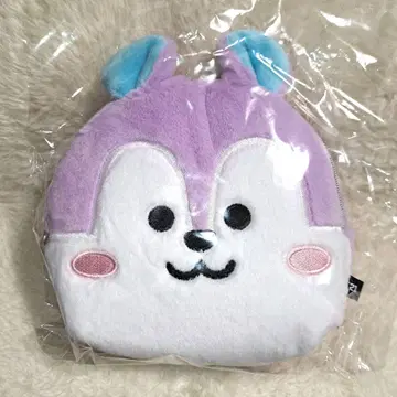 BT21 베이직 복슬복슬 페이스 파우치 mang jhope