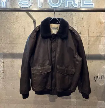 L.L.Bean G-1 가죽 자켓 usa제 90s 구제 의류 천연 가죽