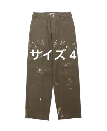 WASHED BAGGY SATIN BLEACHED BAKER PANTS