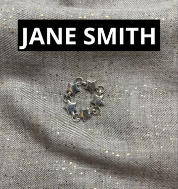 Jane Smith 별 모티브 체인 반지 실버 10호