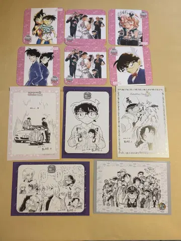 명탐정 코난 연재 30주년 기념 카페 코난 카페 엽서 코스터