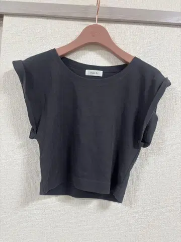 미니 마우스 크롭 T셔츠 블랙