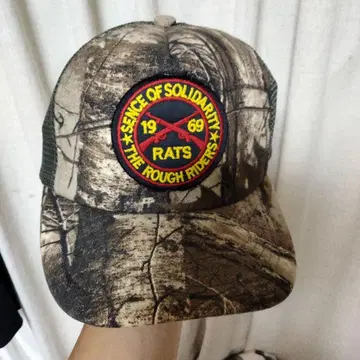 카모 패턴 RATS THE ROUGH RIDERS 메쉬 캡