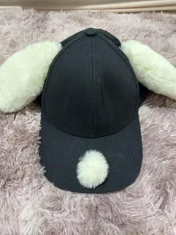 스누피 강아지 귀 캡