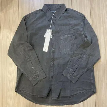 wym FADED TENCEL SHIRT 차콜 M 사이즈