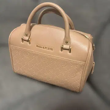 메종 드 플뢰르 체크 핸드백