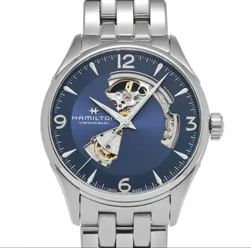 해밀턴 재즈 마스터 오픈 하트 H32705141 블루 남성용 시계