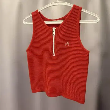 moussy 니트 슬리브리스