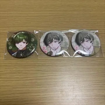 녹발 캐릭터 캔뱃지 4개 세트