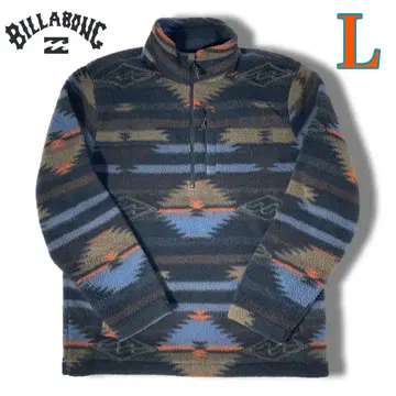 새상품급! BILLABONG 빌라봉 하프 지퍼 플리스 L