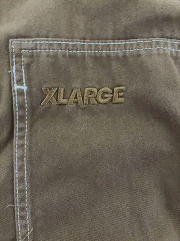 XLARGE 브라운 버튼 셔츠 XL