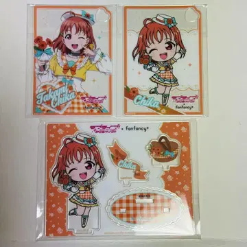 러브 라이브 Aqours GIGO 아크릴 스탠드 아크릴 카드 타카미 치카