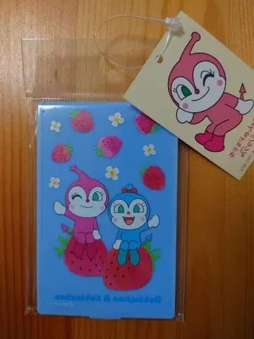 호빵맨 뮤지엄 한정판 짤랑이&코코링 딸기 시리즈 거울