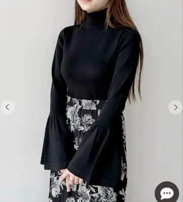 COCO DEAL 코코딜 벨 슬리브 터틀 니트