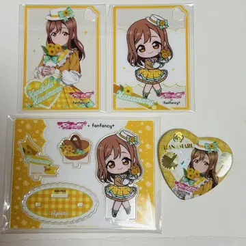 러브 라이브 Aqours GIGO 아크릴 스탠드 캔뱃지 쿠니키다 하나마루