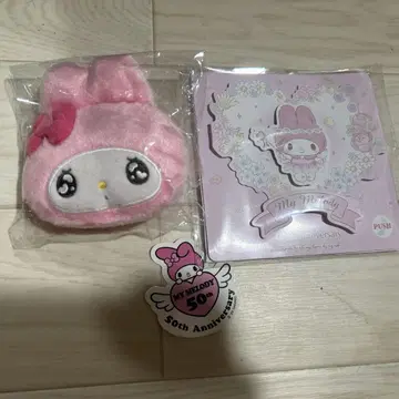 마이멜로디 50주년 기념 카드 & 봉제 인형 세트