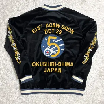 [ 콜라보 ] HOUSTON JACKROSE 수베니어 자켓 벨벳 XXL