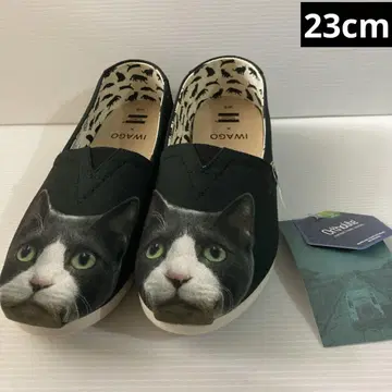 미사용 TOMS x IWAGO 슬립온 톰스 고양이 캣 이와고