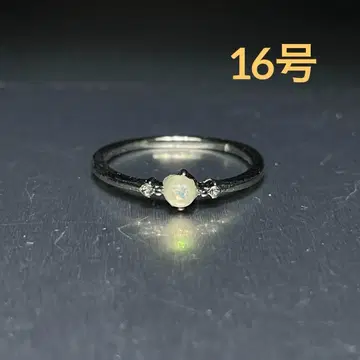 빈티지 패션 반지 실버 16호 펄 진주 스톤 반지