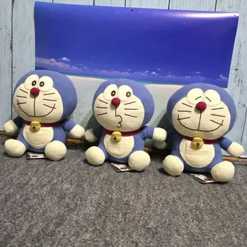 도라에몽 트위드 봉제 인형 3체 세트