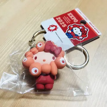 만박 산리오 미야쿠미야쿠  입체 최애 컬러 키티 키링