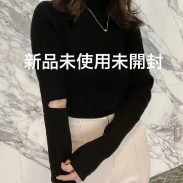 eimy istoire 백 오픈 엘르 슬릿 니트 미사용 새상품