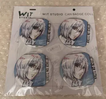 진격의 거인 미카사 wit studio 캔뱃지 4개