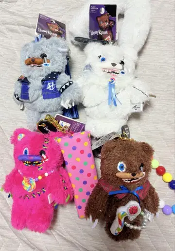 새상품 usj 하미곰 스트랩 포함 마스코트 키체인 4종 세트