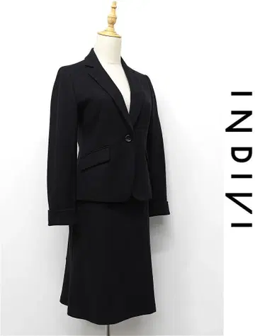 J427/INDIVI 수트 셋업 기모 안감 전체 38 M 블랙 가을/겨울