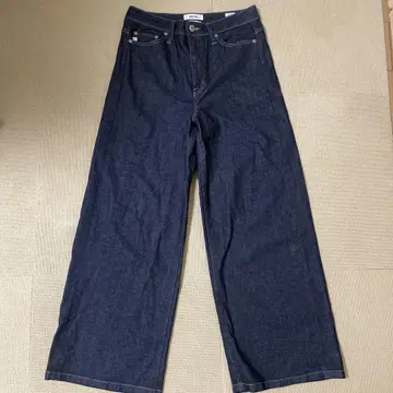 SOMETHING. 다크 블루 부츠컷 데님