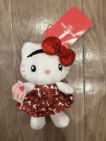 유니버셜 USJ 헬로키티 봉제 인형 키체인