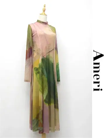 J419/새상품급 AMERI VINTAGE 롱 원피스 M 핑크