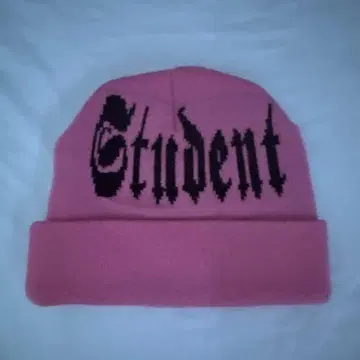 Student.Apathy 핑크 니트 모자