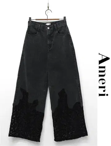 O368/새상품급 Ameri Vintage 아멜리 레이스 도킹 데님 25