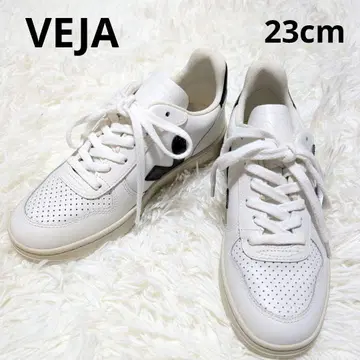 [ 컨디션 최상 ] VEJA 베자 여성용 화이트 가죽 스니커즈 23cm