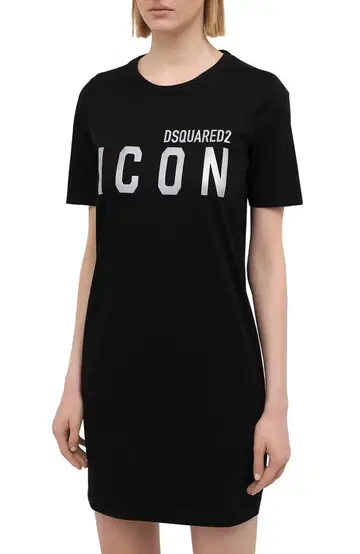 [ 새상품급 ] DSQUARED2 블랙 T셔츠 원피스