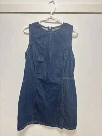 ZARA 데님 슬리브리스 원피스 L