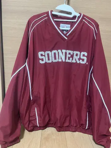 구제 의류 나일론 자켓 SOONERS 빨간색