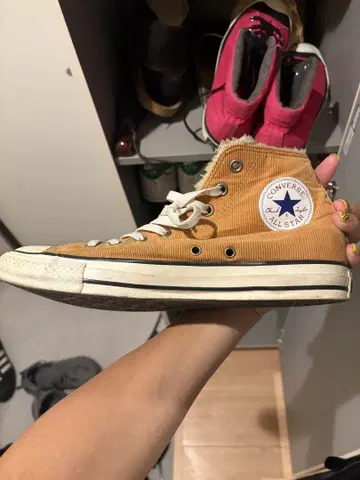 레어 CONVERSE ALLSTAR 코듀로이 하이컷 스니커즈
