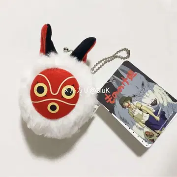 지브리 푹신 미니 복주머니 모노노케 히메 산의 가면