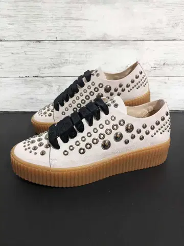 PINKO ISEO 1 스터드 스웨이드 스니커즈 EU41 25.5cm