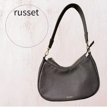 russet 가죽 숄더백