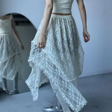 레이스 스커트 Y2K SYNAPSE FACTORY