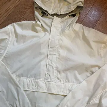 90s 올드 유니클로 아노락 후드티 화이트 립스탑 L 사이즈