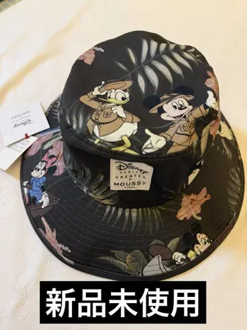 moussy 디즈니 보태니컬 무늬 햇 마우지 사파리햇