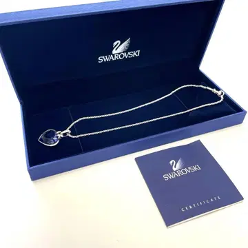 SWAROVSKI 스와로브스키 목걸이 하트 퍼플 크리스탈