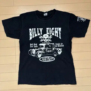 BILLY EIGHT 커스텀카 T셔츠 M 사이즈 블랙
